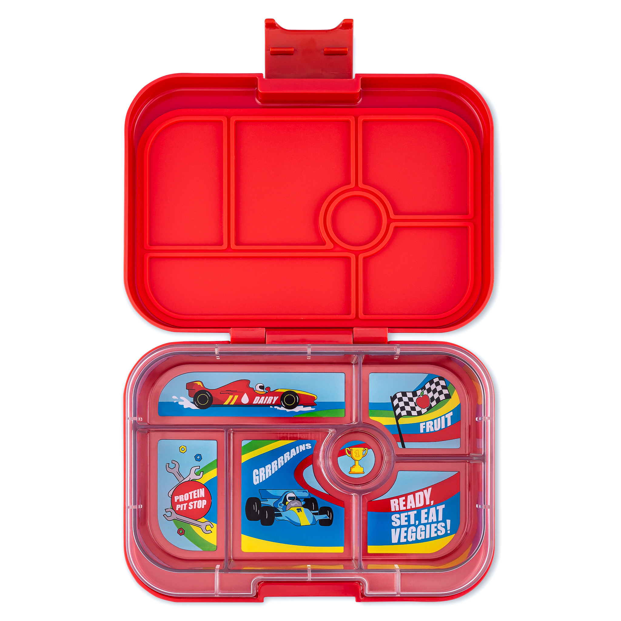 Yumbox Classic 6 Compartment Lunchbox Roar Red